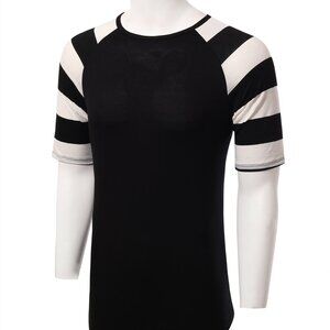 FXN Men's Hipster Short Sleeve Tee BlackWhite